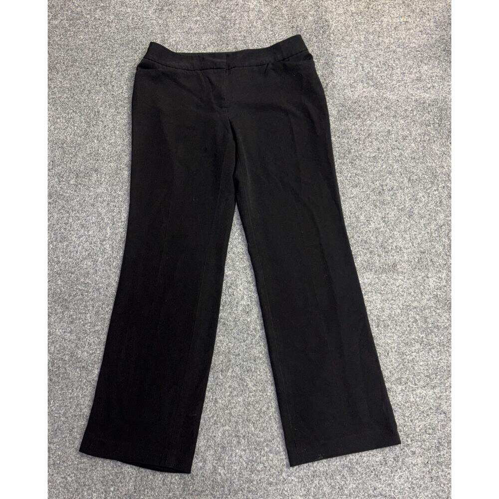 Jones New York Women’s Size 10 Stretch Straight Black Trouser
